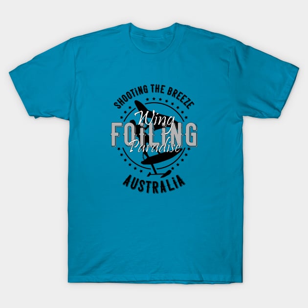 Wing Foiling Paradise - Australia T-Shirt by bluehair